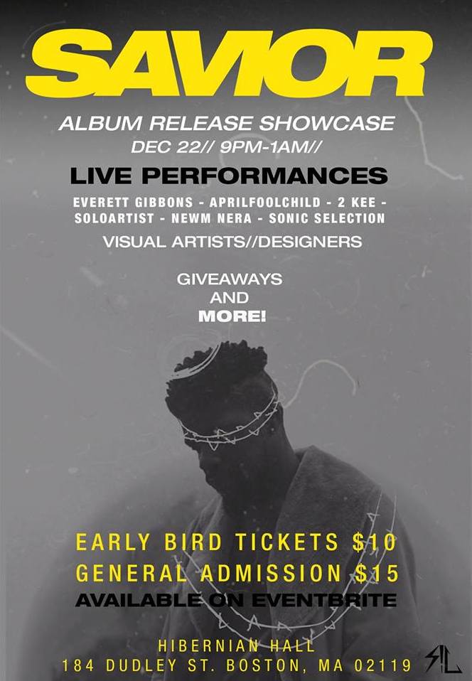 FevenA's tweet photo. Boston friends---Excited to announce @Sicnarf_soul's album release party prior to the, SAVIOR, album drop. The lineup is dope. We worked really hard on this. 

So come out, vibe good, and shake a leg.

12/22 - Hibernian Hall, Roxbury 

Tickets here: https://t.co/MkikgShIos https://t.co/Ljc1VSBcIG