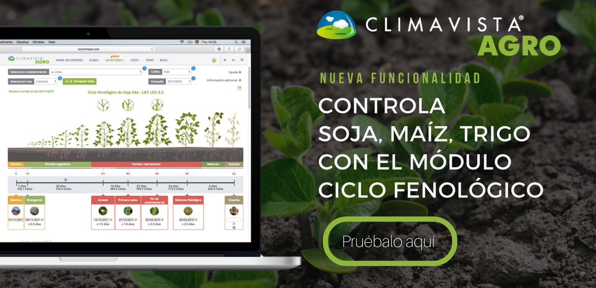 ClimaVistaAgro's tweet photo. 📣  Aprovecha el fin de semana largo para probar el #CicloFenológico automatizado. Ingresa sin costo hasta 1.000has en  #ClimaVistaAgro  👉 https://t.co/jMLm8RcOyD #TuGestiónMásSimple 👍 https://t.co/TyckbAdSPq