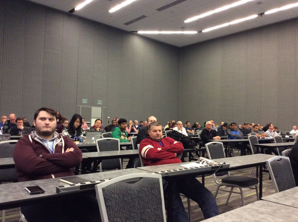 ESC_Conf's tweet image. Focused crowd at #ESCconf keynote “want a real R2D2?” With @Brain2bot