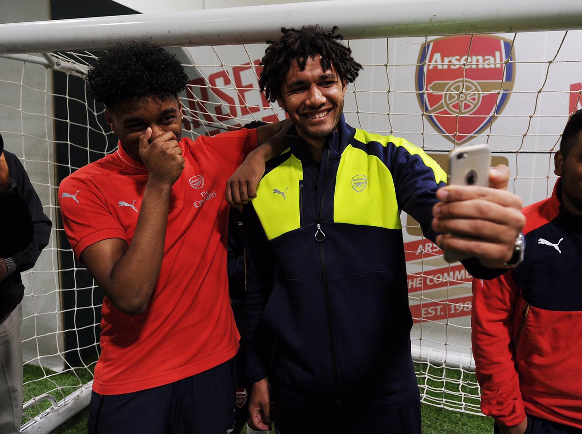 AFC_Foundation's tweet photo. Good from you Mo 🚀

#AFCvBATE https://t.co/uCZ7q14TuQ