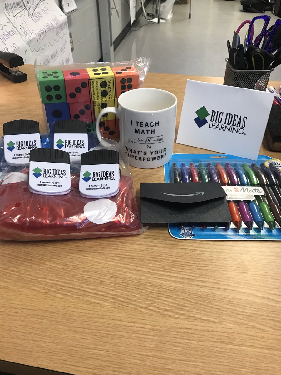 levaughn0320's tweet photo. @LStottBIL Thank you for the awesome box of goodies! We used the dice today and the kids loved it! #bigideaslearning https://t.co/O6A3dQO0GA