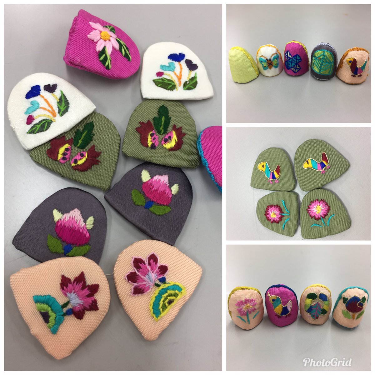 Pojagi Navi ポジャギナビ على تويتر 韓国刺繍のコルム 指ぬき それぞれ可愛い 韓国刺繍 ポジャギ