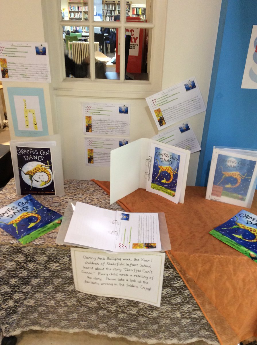 SladefieldInfSc's tweet photo. Look at our fantatic display of work that our year 1's produced during anti-bullying week! You can see it for yourself at Ward End Library #superwork #wardendlibrary #proudteachers https://t.co/41rGRSdRlH