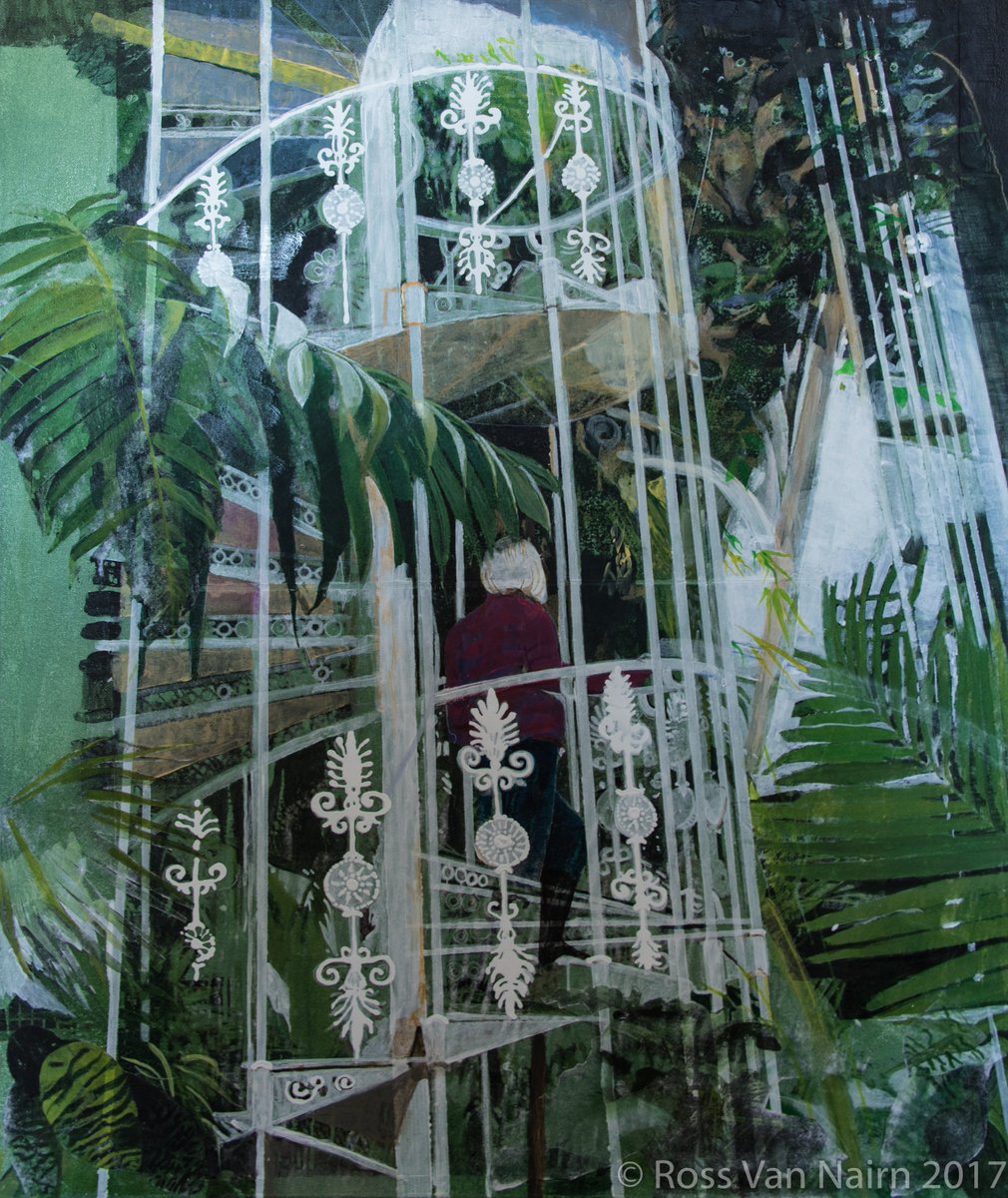 VanNairn's tweet photo. @kewgardens Like the photograph, this scene inspired me to paint this work, still to be completed
#vannairnart #palmhousekewgardens https://t.co/cKL4c2WVPd