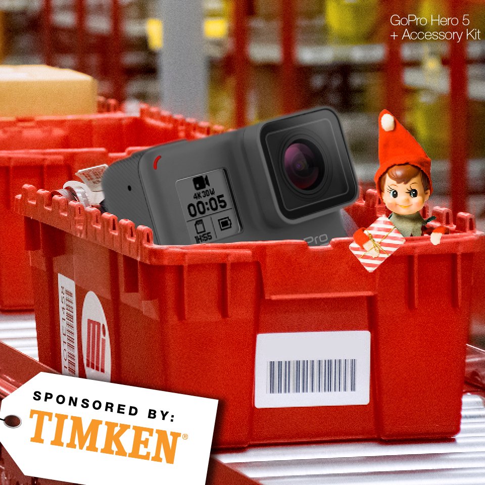 MIMotionInd's tweet image. On the 7th Day of Christmas Motion gave to me, a GoPro HERO5 courtesy of Timken! Head to our Facebook page (MotionInd) to see who won! Be sure to check in daily for chances to win great prizes! #stayinmotion #expectmorewithmotion
