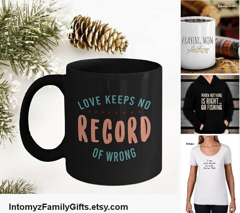 Inspiration Black Coffee Mug  'Love #housewares @EtsyMktgTool etsy.me/2A2ox2m #christmasgift #blackcoffeemug #uniquecoffeemugs