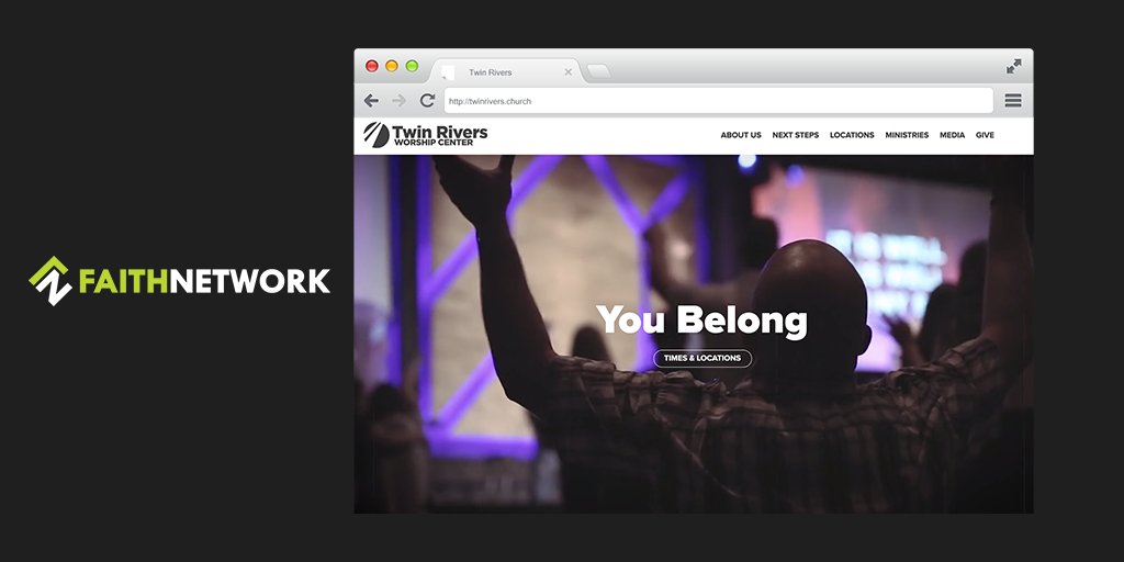 Check out one of our favorite web projects! twinrivers.church