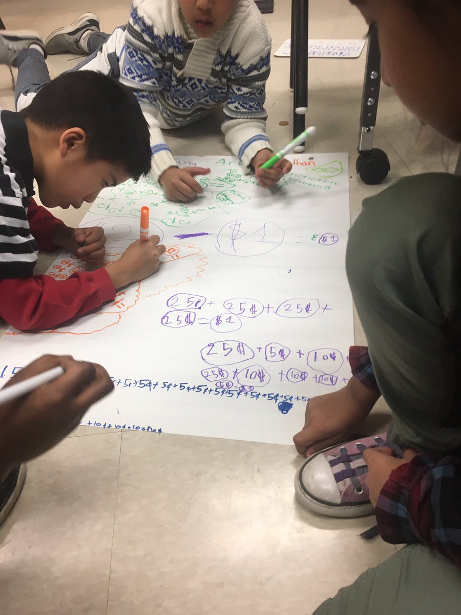 madame_jasmine's tweet photo. How many ways can 3DF create $1 using nickels, dimes and quarters? @MandelaPS #mandelapride #grade3mathematicians 💰 https://t.co/5wASSimenl
