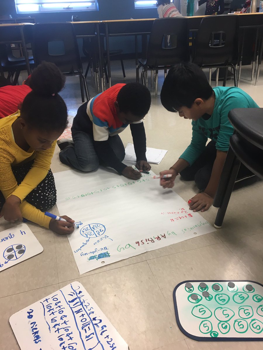 madame_jasmine's tweet photo. How many ways can 3DF create $1 using nickels, dimes and quarters? @MandelaPS #mandelapride #grade3mathematicians 💰 https://t.co/5wASSimenl