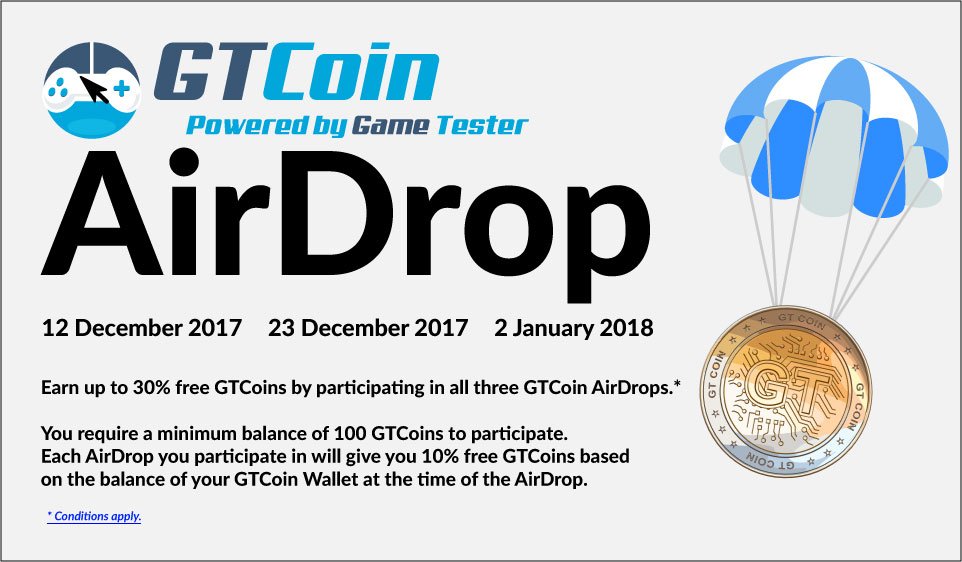 GTCoinOfficial's tweet photo. Get free GTCoins with the upcoming Air Drop - For more information, visit https://t.co/MIU9CYNXMZ  - Time is running out #cryptocurrency #Ethereum #ICO #gaming #Bitcoin https://t.co/7t0p0Upv7B
