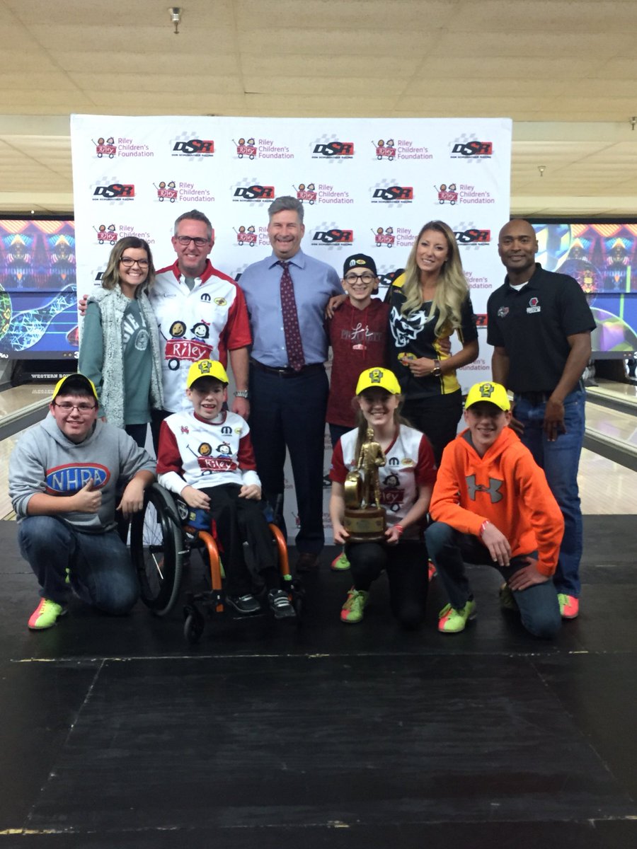 One of our favorite nights of the year, bowling with <a href="/TommyJohnson_Jr/">Tommy Johnson Jr.</a>, <a href="/AntronBrown/">Antron Brown</a> and the rest of our <a href="/shoeracing/">Don Schumacher Racing</a> family all to raise money for <a href="/RileyKids/">Riley Children's Foundation</a>.