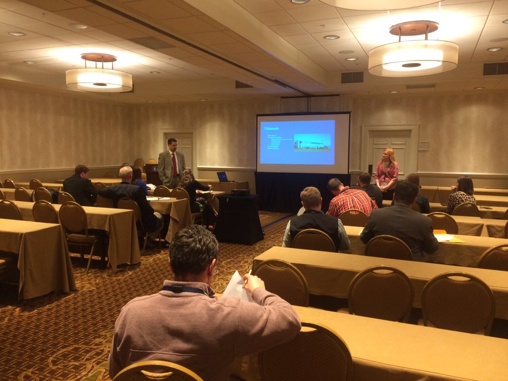 case4learning's tweet photo. Brooklyn Bush & @AgEd4ME discuss how to build local partnerships & implement #CASE4ag in your ag program. #naae17 https://t.co/ek2aGs8aau