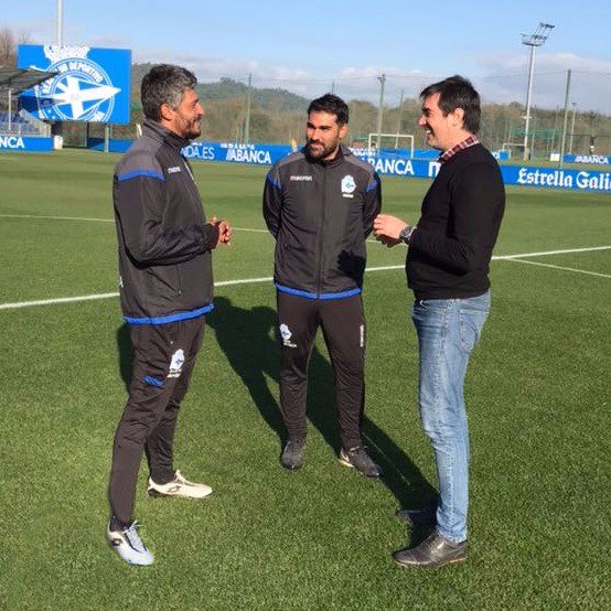 Visita de <a href="/Marcovanzini_8/">Marco Vanzini</a> a la Ciudad Deportiva de Abegondo. Gracias por el apoyo de siempre como amigo y profesional