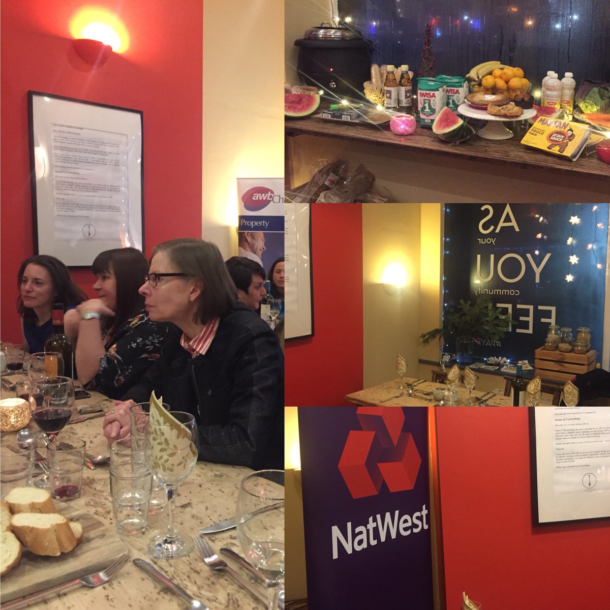 Lizsmithyorks's tweet photo. Another fantastic evening @wawairevalley last #networking event of 2017 @SaltaireCanteen were brilliant hosts &amp; all the money paid by guests went to support their #charity Great guest speaker @ShopAppyUK @NatWestBusiness @AWBC_Felicity @Ema990s https://t.co/a1mtPUygqr