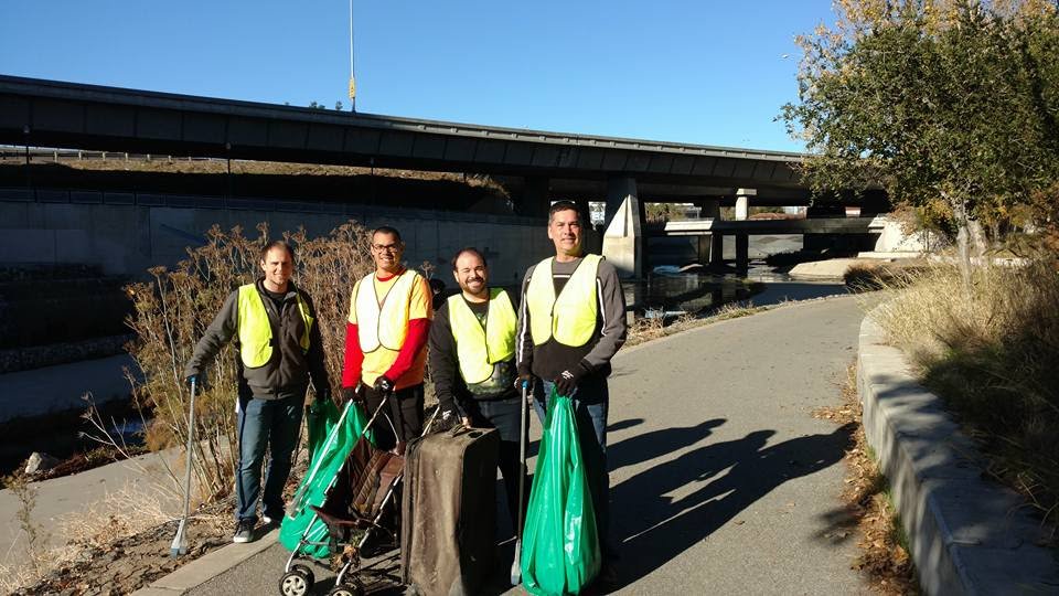 XactlyOne's tweet photo. The section of the Guadalupe River in front of our San Jose office is cleaner thanks to the 20 Xactlian Volunteers who cleared 40 bags of trash weighing 1 ton! Great job everyone! #XactlyOne https://t.co/KuPK2gSZ1S
