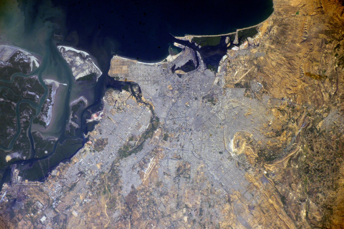 Good morning from <a href="/Space_Station/">International Space Station</a>.  Karachi Pakistan