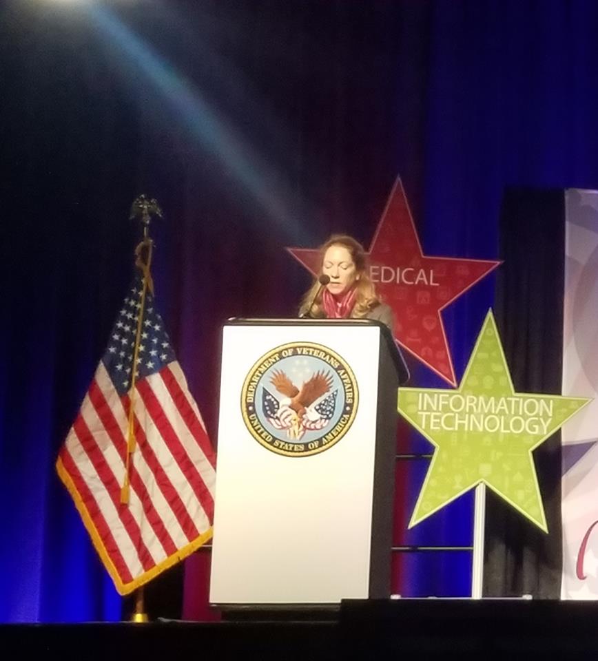 VAVetBiz's tweet photo. "When you match the Veteran experience with the entrepreneurial spirit, you can not do anything but succeed," according to @SBAgov Deputy Administrator Althea Coetzee Leslie as she spoke to SDVOSBs/VOSBs at #NVSBE2017. https://t.co/m9BIl0JrUc