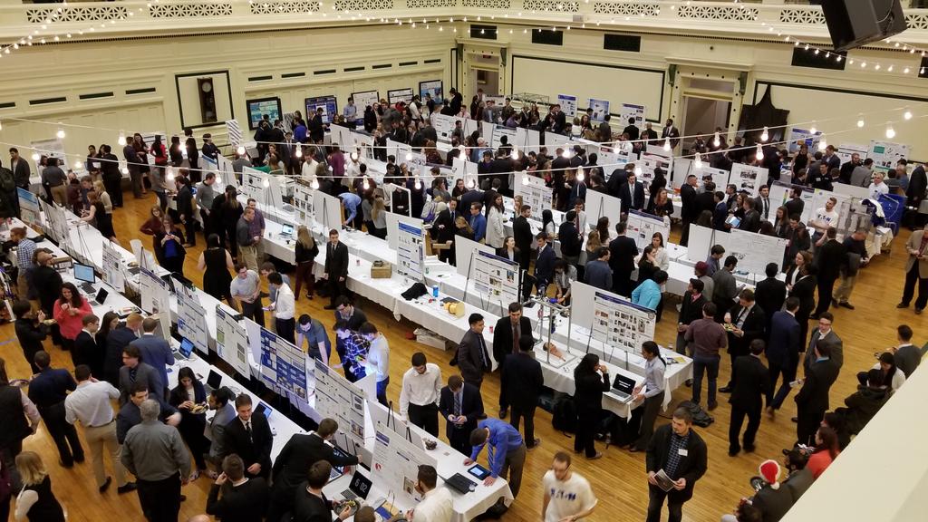 PittEngineering's tweet photo. And here we go! Time for the Fall 2017 #DesignExpo! Share your favorite photos with us tonight! https://t.co/Gzcz0Xp3HN