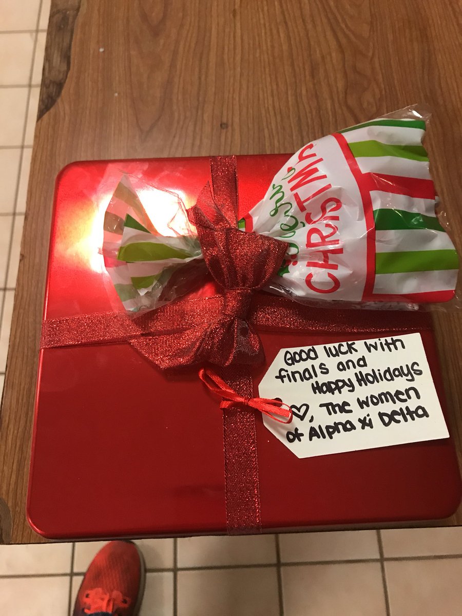 Hey <a href="/AlphaXiDeltaUSD/">Alpha Xi Delta USD</a>, Merry Christmas and best of luck on finals to you as well!