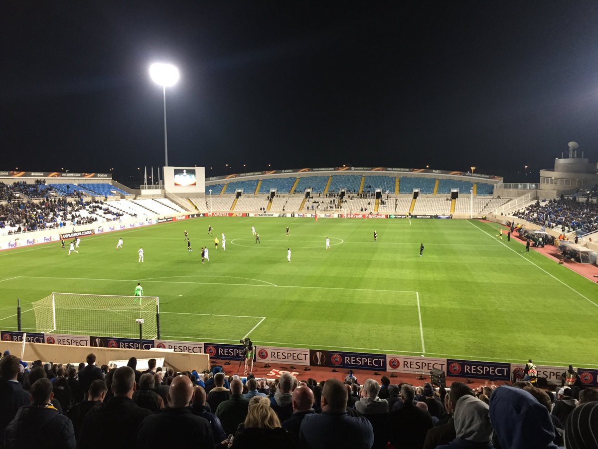 sujculture's tweet photo. Went to the Apollo / You should’ve seen them go, go, go / They said, hey sugar / Take a walk on the wild side
⚽️ Apollon Limassol v Everton ⚽️ #ApollonLimassol #ApollonFC @ApollonOfficial 🏟 #GSPStadium ⚽️ #UEL #Everton #ToffeesInEurope https://t.co/A8wDYa1jIx