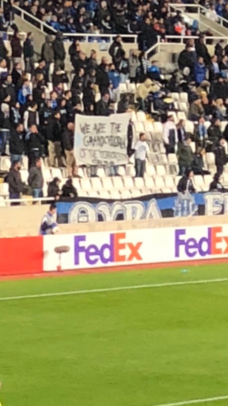 Football Away Support on "Apollon Limassol fans with a banner saying: “we're the grandchildren of the terrorists” 😳 https://t.co/zETex1buAB" / Twitter