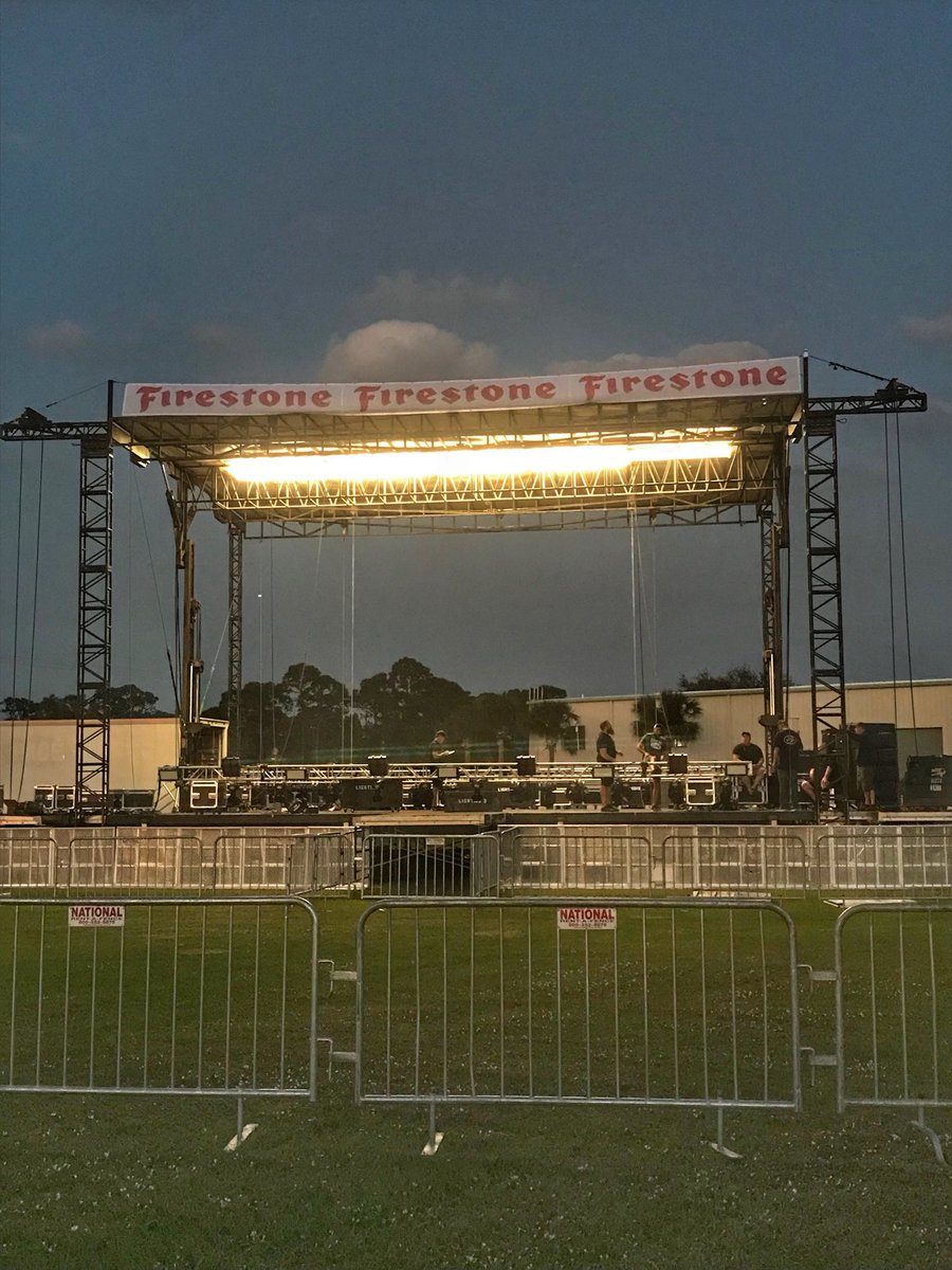 beachtownfest's tweet photo. Stage is up and we couldn’t be more excited that TOMORROW is the first-ever #BTMF! Who’s coming with us?! https://t.co/gBHi8UxNDT