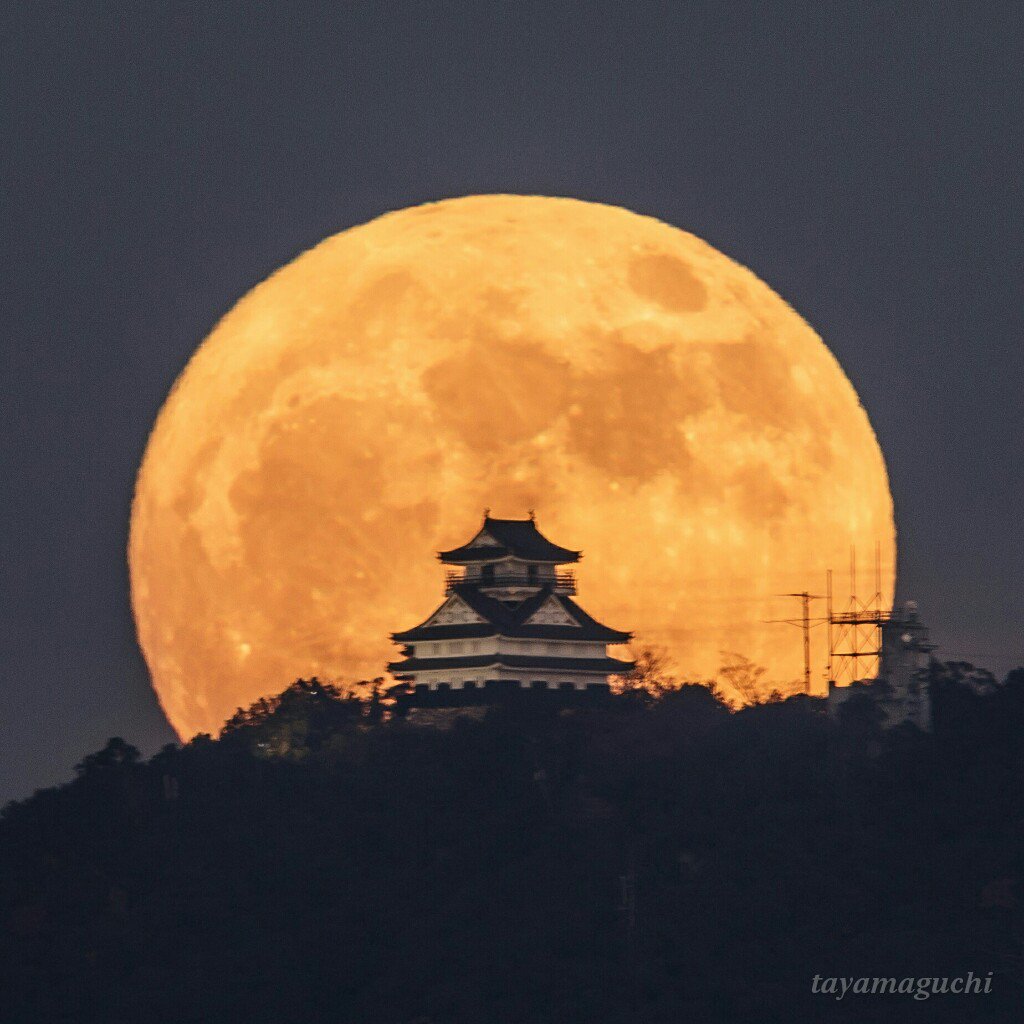 #Japan #travel #holiday #gifu #moon #super_moon.
