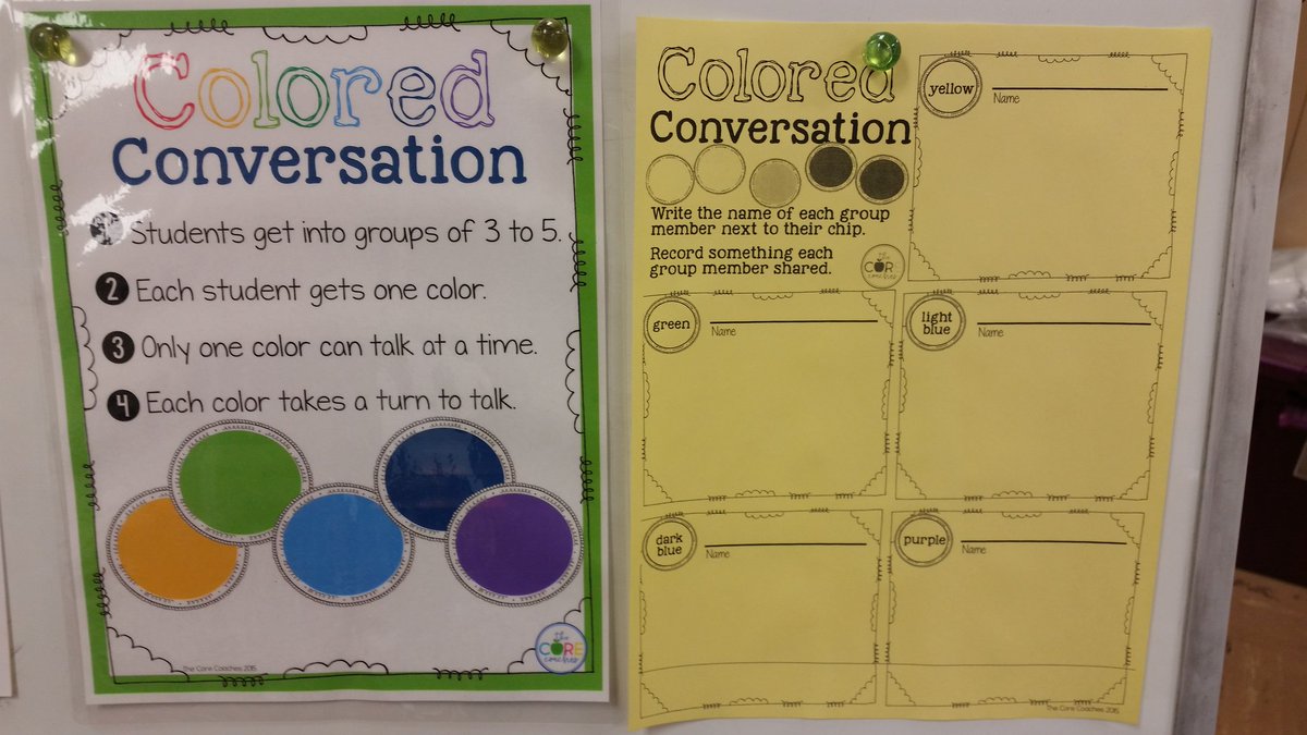 lhayesteach's tweet photo. We had Colored Conversations in our classroom today! #collaborativediscussions
#readinghelpsmybraingrow #readingworkshop https://t.co/P4VMfi8G0A