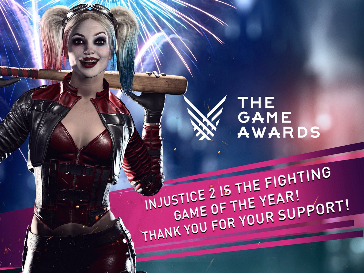 InjusticeGame's tweet photo. The results are in and #injustice2 wins Best Fighting Game at #TheGameAwards. Thank you to our wonderful community for your support! https://t.co/M3IrglI7jr
