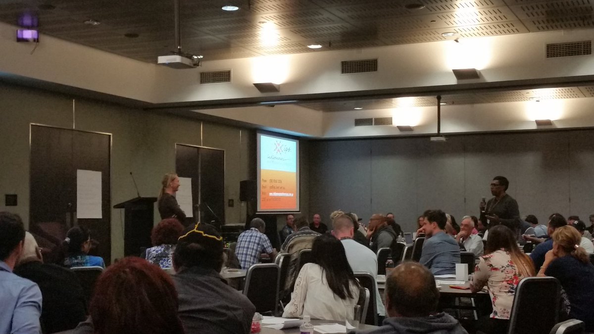 NTVorg's tweet photo. The whole room in awe at the depth of Dr Tracey Westerman's presentation. A true honour to learn about her research into the mind of the Aboriginal man. Thank you. #AMFVC17 @NITV @NACCHOAustralia @abcnews https://t.co/eux48d0U17