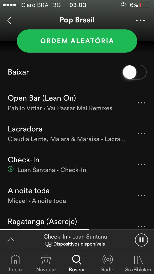 staffsantana's tweet photo. AAAAAAAAAAA EM 3H ESTAMOS EM #3 NO POP BRASIL DO SPOTIFY. AGORA SÓ OUÇAM POR LA AGORA #CheckInLuanNoSpotify https://t.co/YAcJXPVvxd