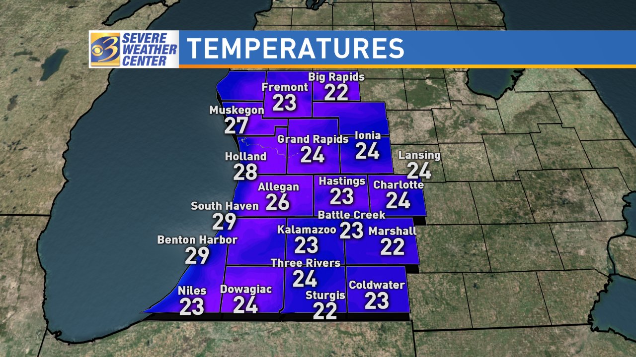 Jeff Porter on Twitter "Your WestMichigan temperatures wwmt )… "