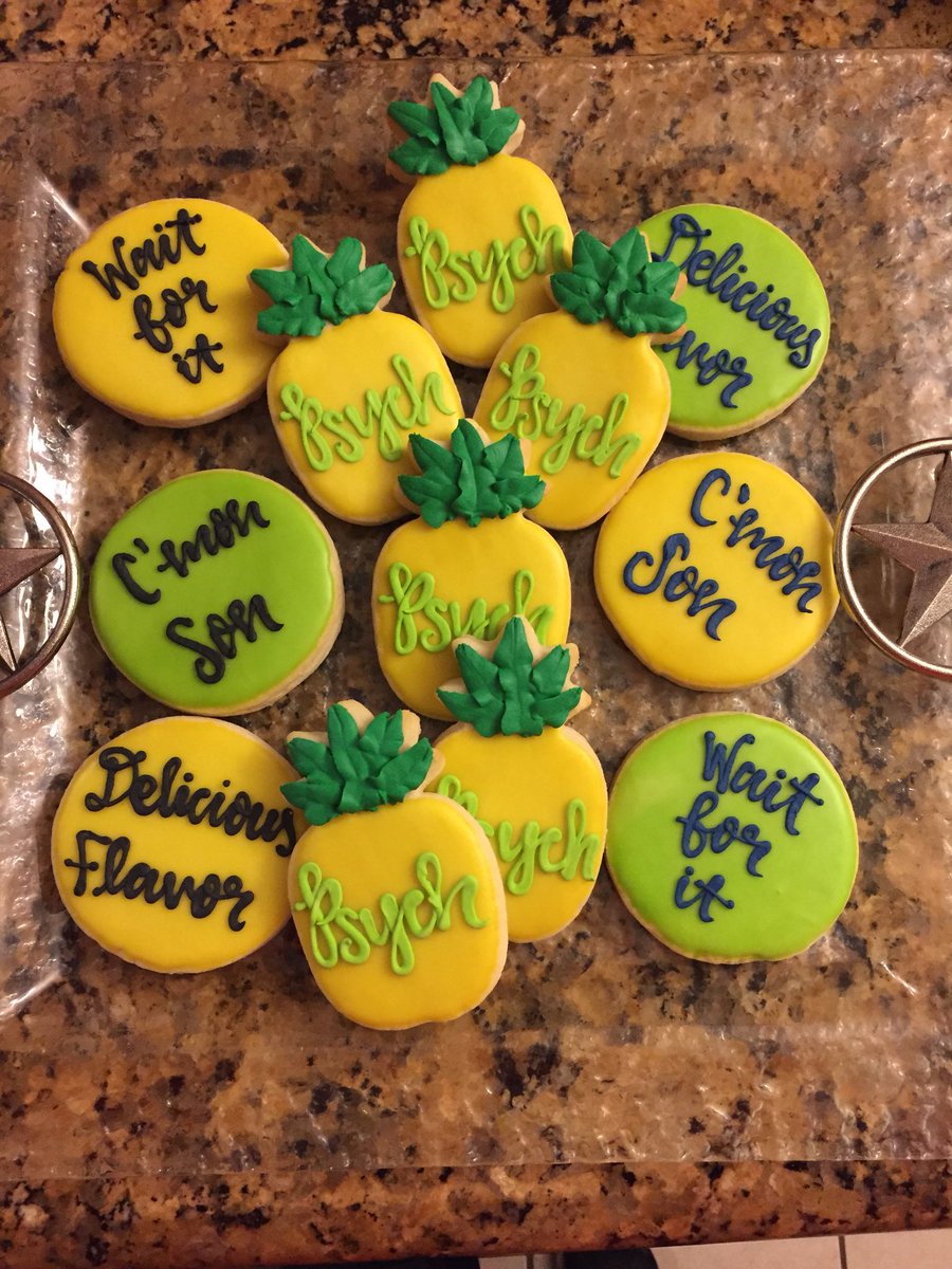 PattyBarfield45's tweet photo. The @PsychMovieFans party is underway! #WaitForIiiiit #CmonSon #DeliciousFlavor #Psych https://t.co/8mYpWzGlkK