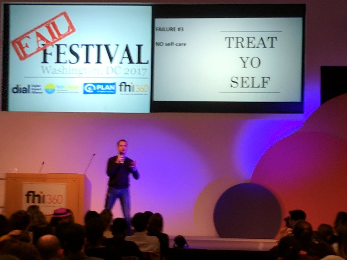 DAIGlobal's tweet photo. Our @Robert_Salerno on how to deal with challenging team relationships at #FailFestDC:
1) Take action
2) Set boundaries
3) Take time for yourself
4) Bring lots of toilet paper
@ICT_Works @DIAL_community @PlanUSA @TechChange @fhi360 https://t.co/KKPltZuXQV