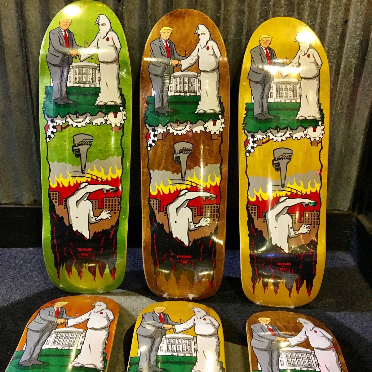 Skatelab's tweet photo. The new @jimthiebaud Wrench decks just arrived. Get em while we got em. #20yearsofskatelab #simivalley https://t.co/U04efGKOQU