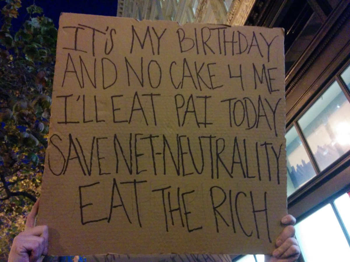 ChuaBernice's tweet photo. #BattleForTheNet #DefendNetNeutrality #NetNeutrality #NetNeutralityProtests This is @bigbadwulff510's sign: https://t.co/rPB40O6Eti