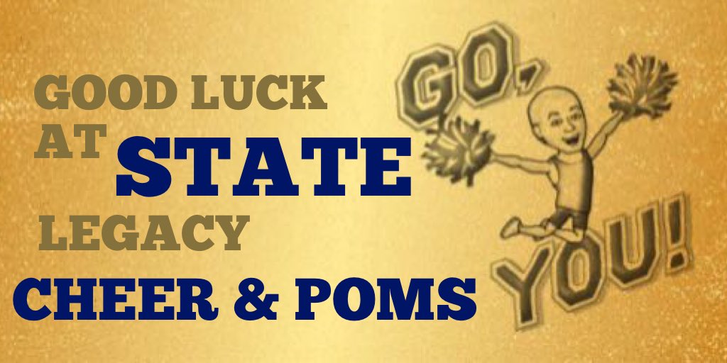 Coach Rider (@coachkrider) on Twitter photo GOOD LUCK at STATE to the amazing Lady BOLTZ that cheer us on year around! <a href="/lhsvarsitypoms/">Legacy Varsity Poms</a> @LegacyCheer2017 <a href="/TheMeggyG/">meagatron💯</a> GOOD LUCK at STATE to the amazing Lady BOLTZ that cheer us on year around! <a href="/lhsvarsitypoms/">Legacy Varsity Poms</a> @LegacyCheer2017 <a href="/TheMeggyG/">meagatron💯</a>