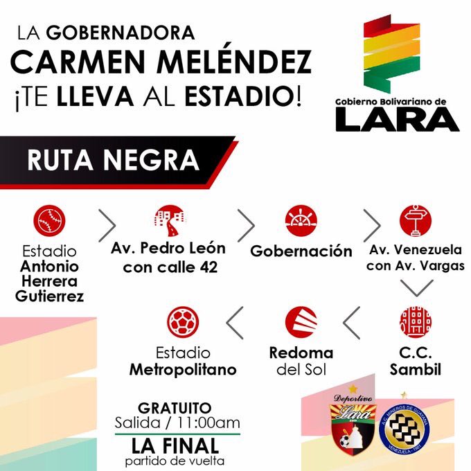 OficdePersonal's tweet photo. Este sábado será la final de la Liga Venezolana de Fútbol en el Estadio Metropolitano entre Deportivo Lara y Mineros de Guayana! No te lo pierdas! https://t.co/AOQmHJ54oo