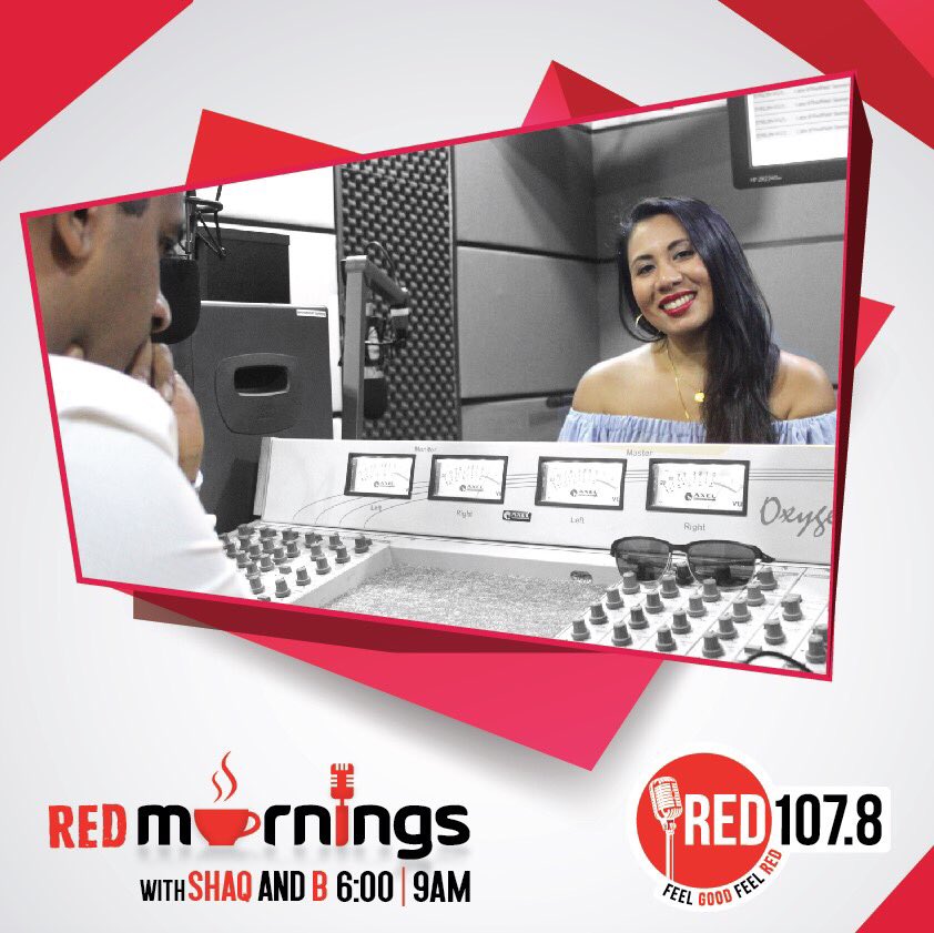ShaqAtaq's tweet photo. Back with @blessie_k on the #lka #mornings @redfmlk #morningshow #feelgoodfeelred https://t.co/JpSMnx1OnS