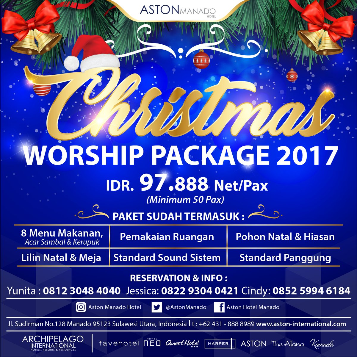 astonmanado.com    
#MariJoKaManado #MariJoKaAston #ArchipelagoInternational
#hotelindoo