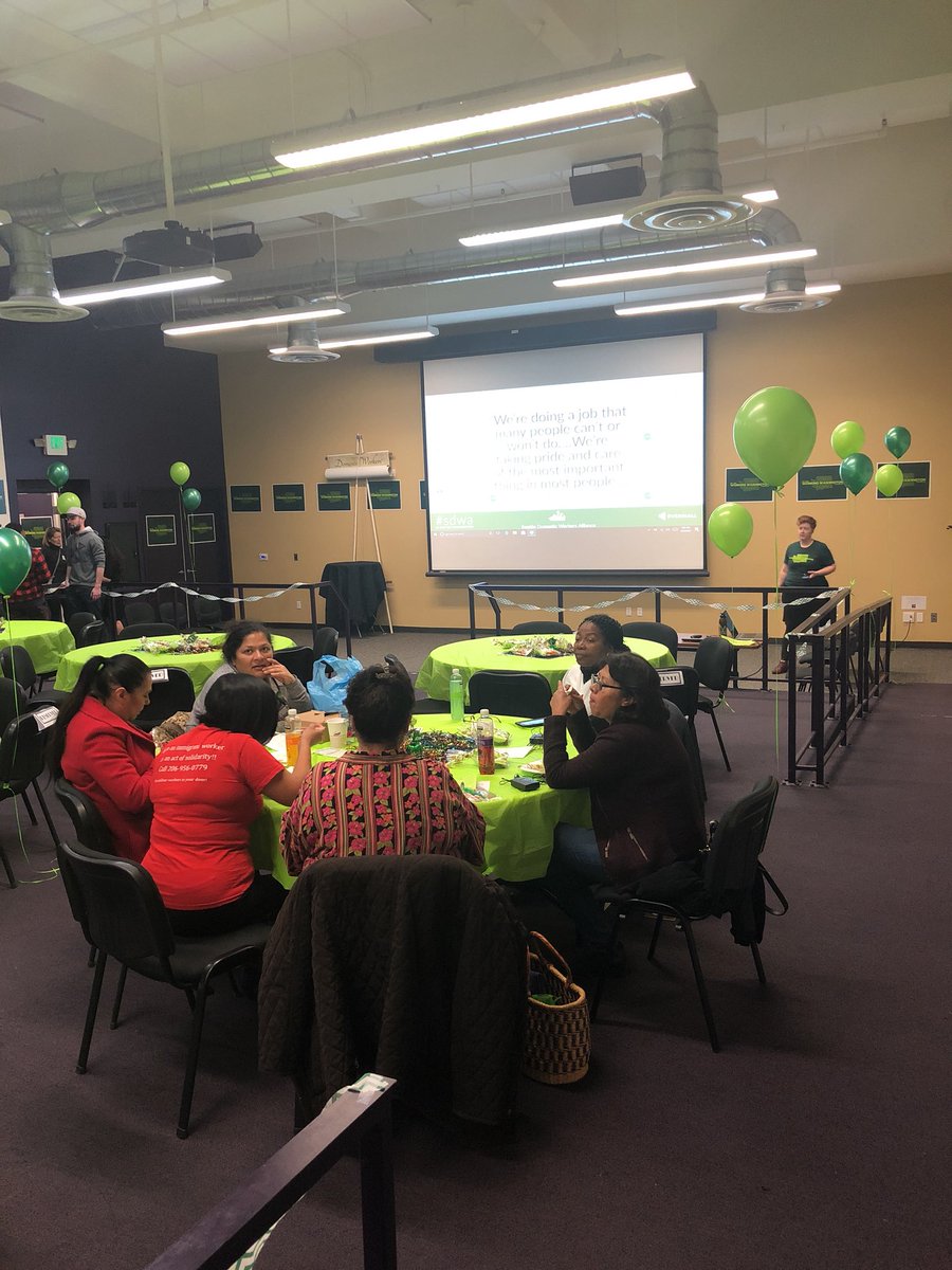 workingwa's tweet image. Our domestic workers bill of rights kick-off gets underway at 6:30... and folks are already showing up. We’ve been waiting for basic rights &amp;amp; benefits long enough already! #sdwa