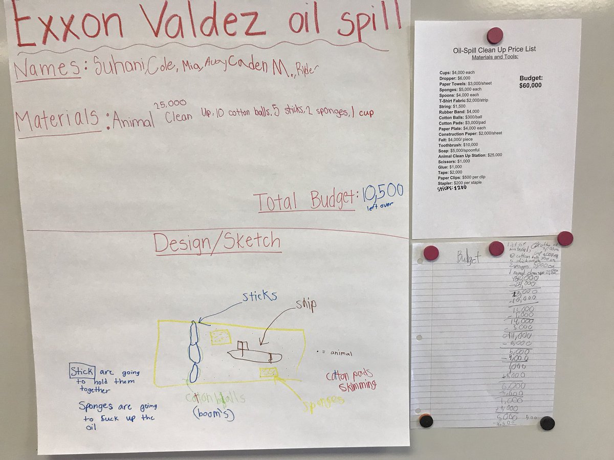 brookeKcooper's tweet photo. Successful oil spill STEM lesson with these inquisitive 5th graders!! https://t.co/jcX76TL72m