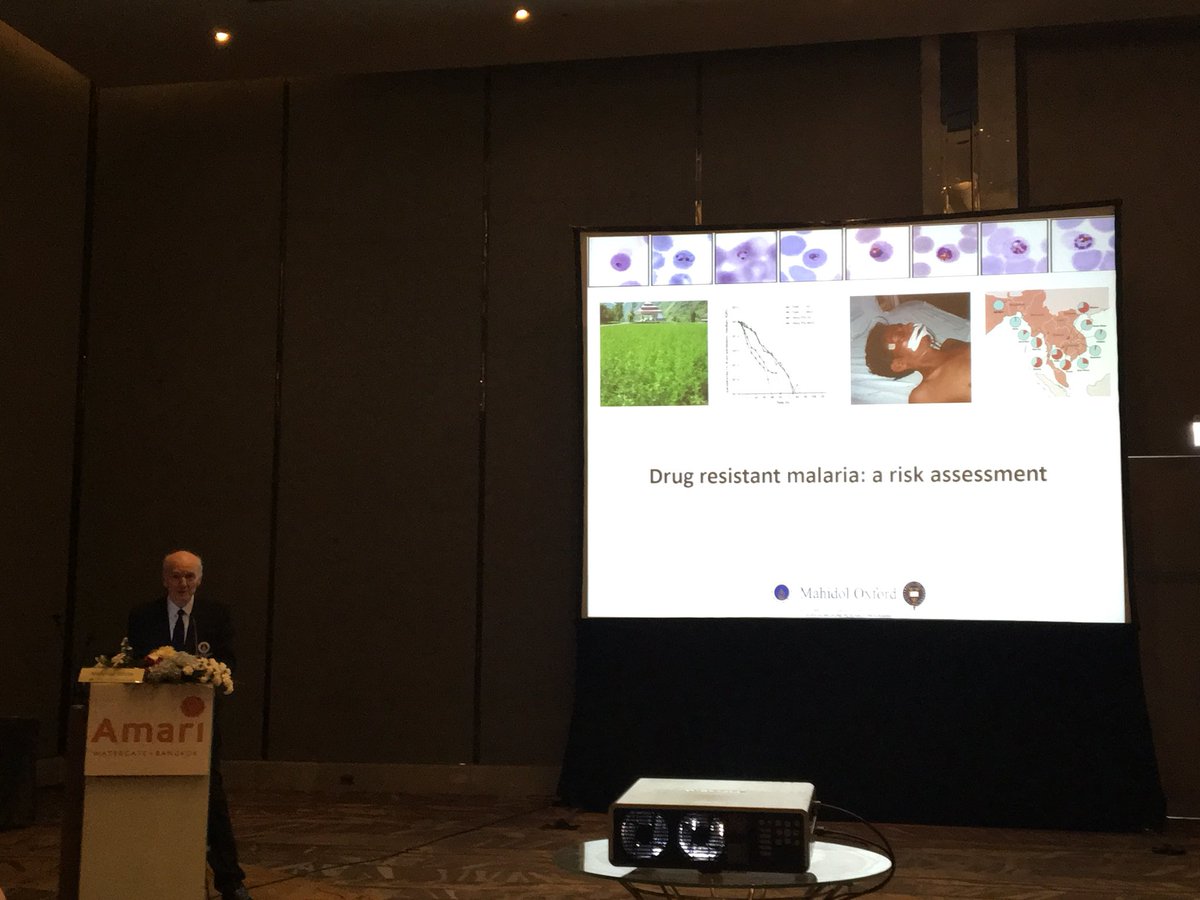 Prof Nick White brings us up to speed on artemisinin resistance in the region <a href="/RSTMH/">Royal Society of Tropical Medicine and Hygiene</a> <a href="/JITMM/">JITMM</a> #JITMM2017