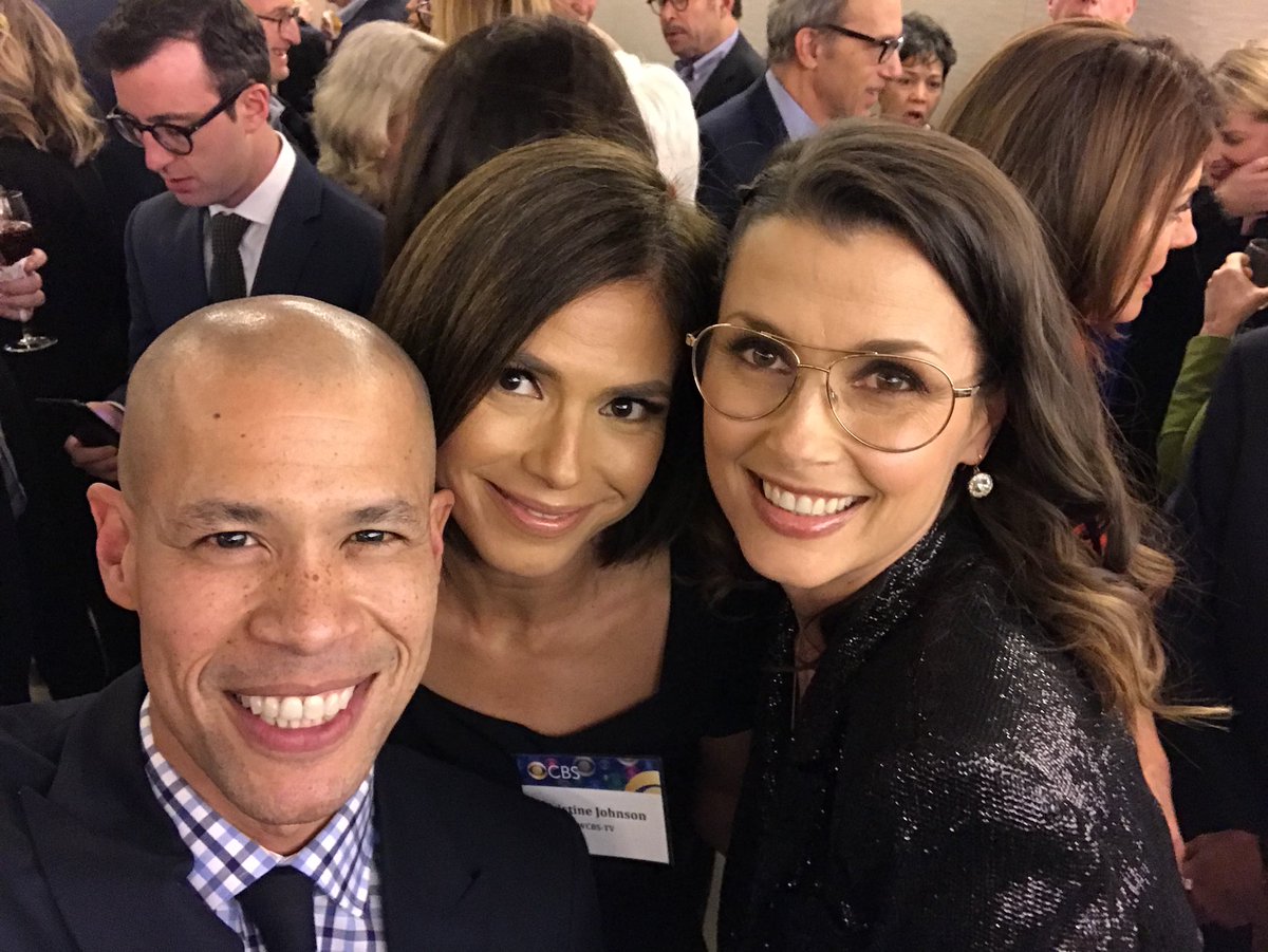 Kristine Johnson On Twitter Vladduthierscbs Me And Bridgetmoynahan Cbs Family Holidayparty