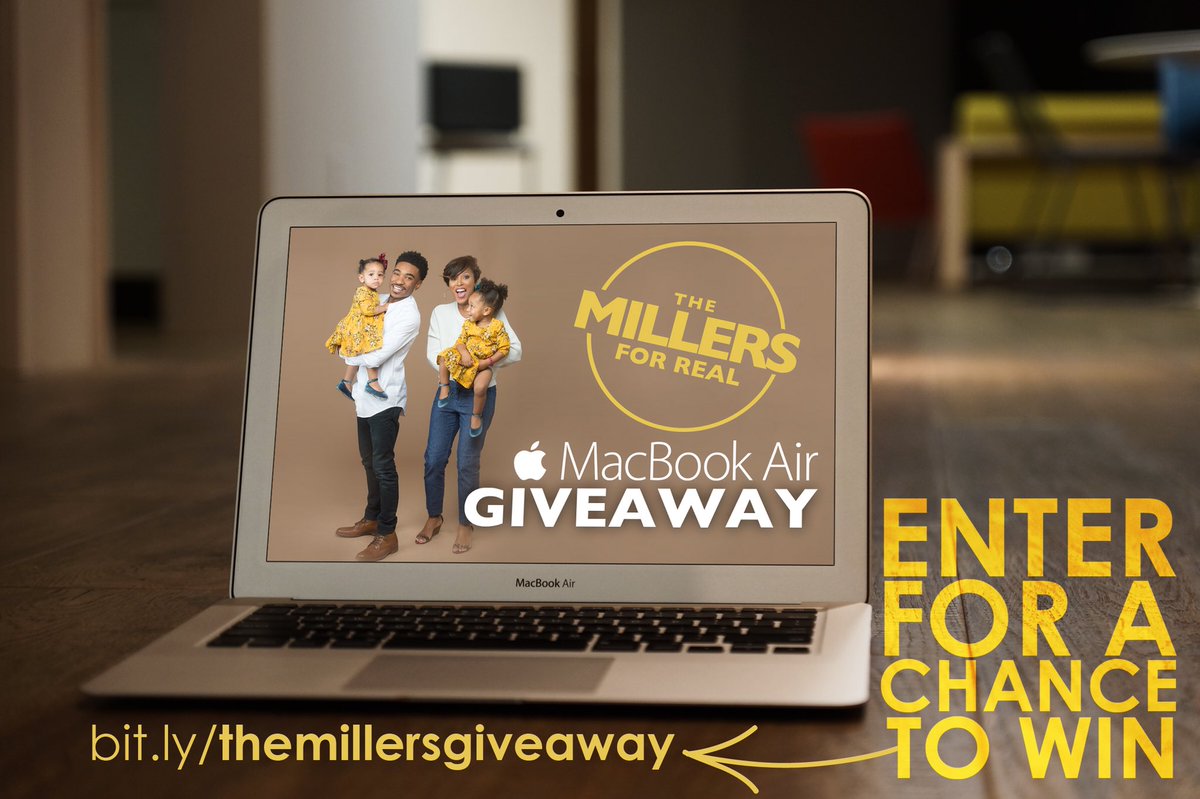 MarriedAndYoung's tweet photo. Enter for a chance to win a FREE @Apple #MacBookAir!

#TheMillersforReal https://t.co/aM6WF2e95P
