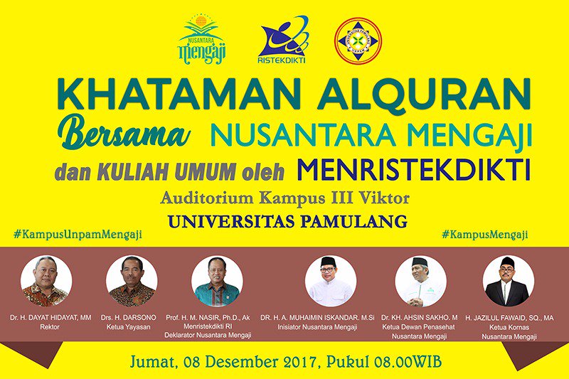 FOLDERSHOP's tweet photo. #KampusMengaji akan dihadiri oleh Inisiator Nusantara Mengaji Abdul Muhaimin Iskandar (Cak Imin) &amp; Ketua Dewan Penasihat Nusantara Mengaji KH. Ahsin Sakho Muhammad https://t.co/verDcXQ9EH