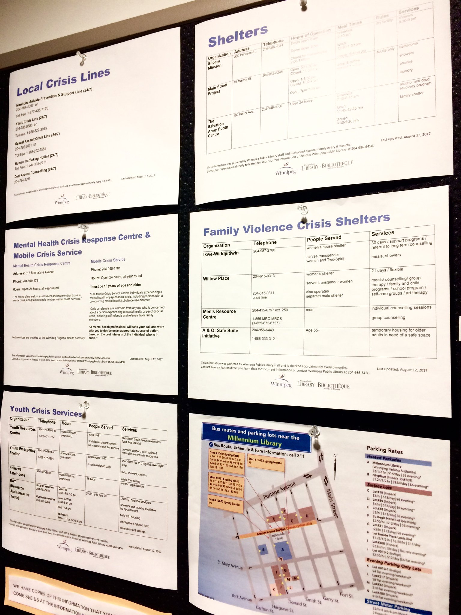 Winnipeg Public Library on Twitter "When is a bulletin board not (just