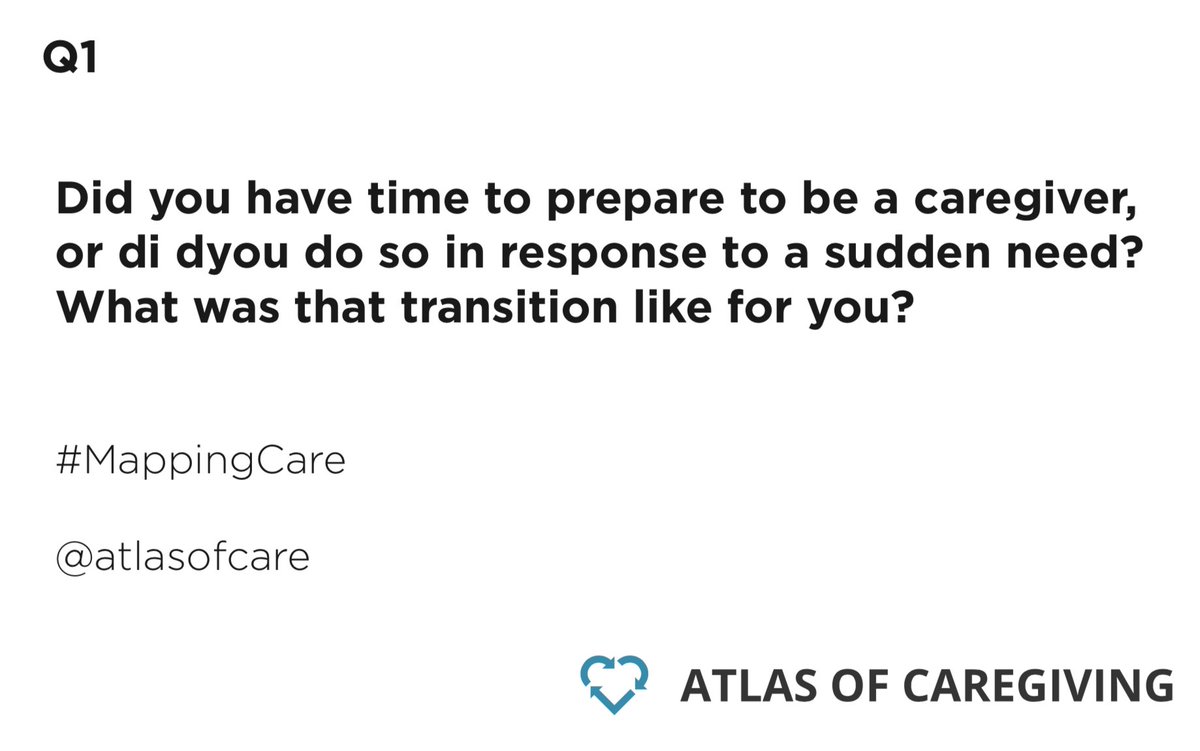 atlasofcare's tweet photo. Q1: Did you have time to prepare to be a caregiver, or did you do so in response to a sudden need? What was the transition like for you?
#MappingCare
#caregiving #caregivers #hcsm #hcldr #SeniorCare #pinksocks https://t.co/j3gU9oQdiz