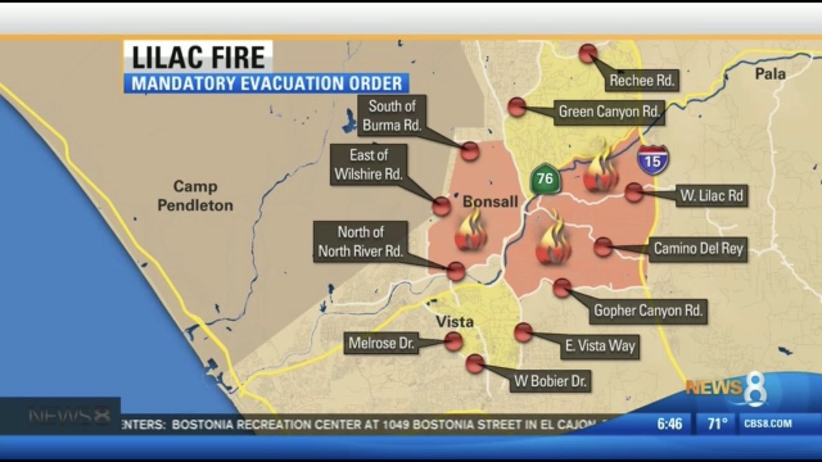 Kerri Lane On Twitter Here S An Updated Map Of The Lilac Fire