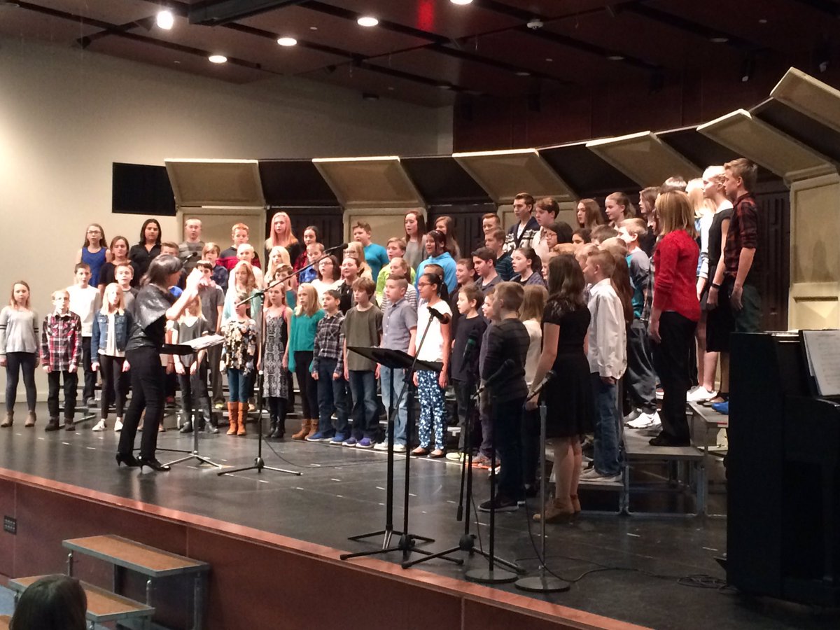Great night of wonderful music! Great job Mrs. Larson and the 6th, 7th, and 8th grade choirs!